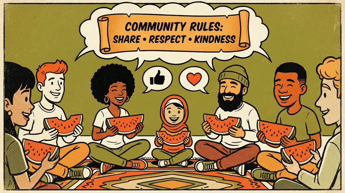 黑料吃瓜 社区公约漫画插图